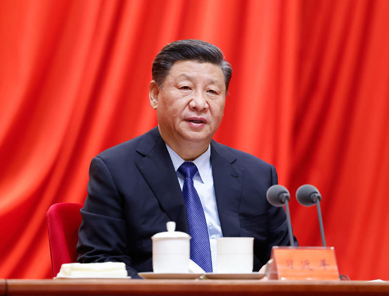 2月20日，黨史學(xué)習(xí)教育動員大會在北京召開。中共中央總書記、國家主席、中央軍委主席習(xí)近平出席會議并發(fā)表重要講話。新華社記者 黃敬文 攝